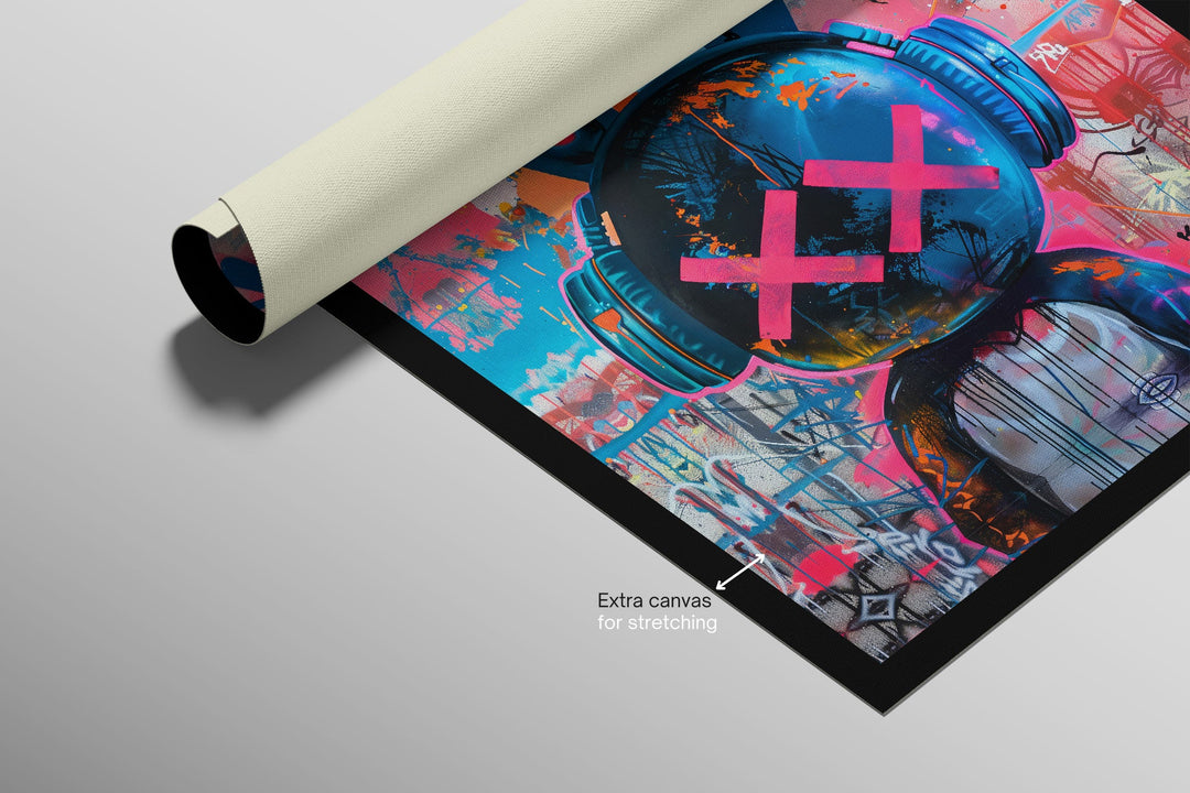 Urban Rebel Bot — 3D Haptic Embossed High-Gloss Luxury Wall Art Insigne Art Design