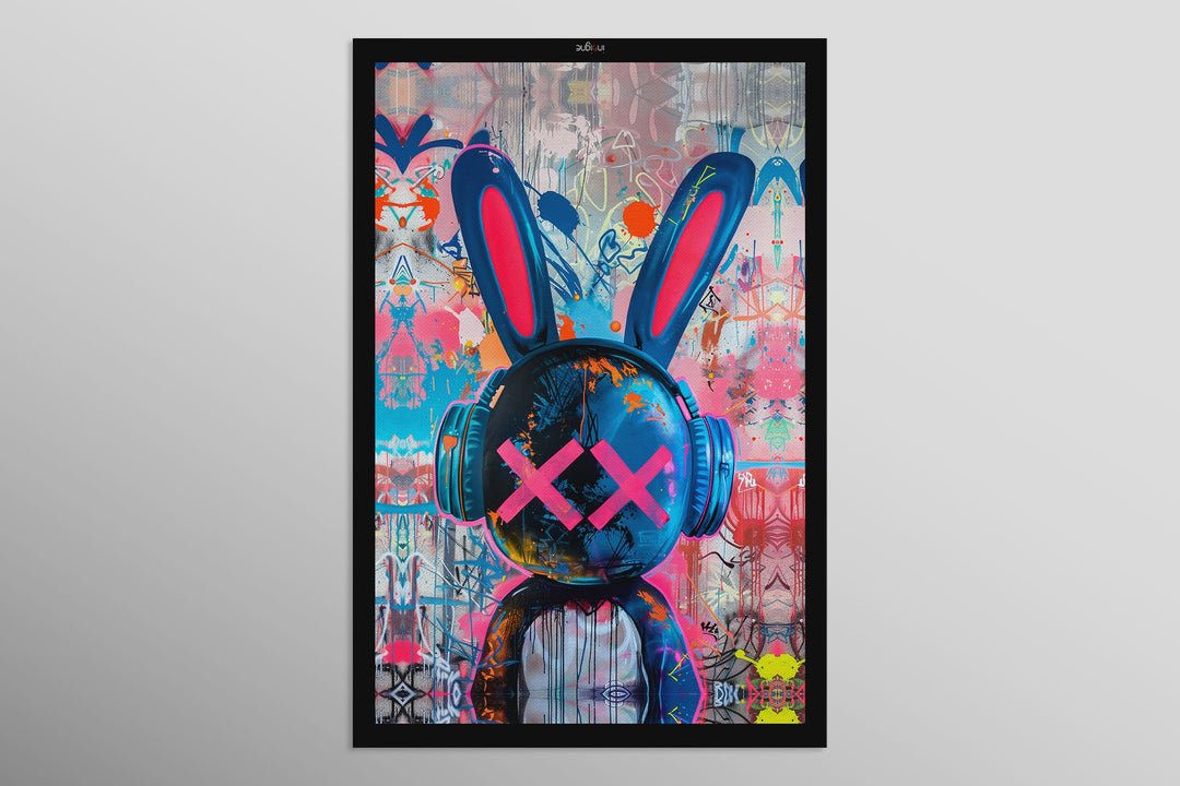 Urban Rebel Bot — 3D Haptic Embossed High-Gloss Luxury Wall Art Insigne Art Design