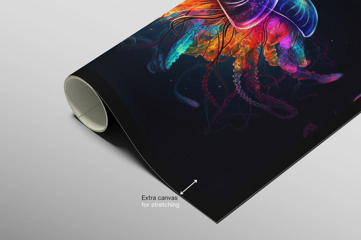 Luminescent Deep-Sea Duo — 3D Haptic Embossed High-Gloss Luxury Wall Art Home &amp; Garden > Decor > Artwork > Posters, Prints, &amp; Visual Artwork Insigne Art Design