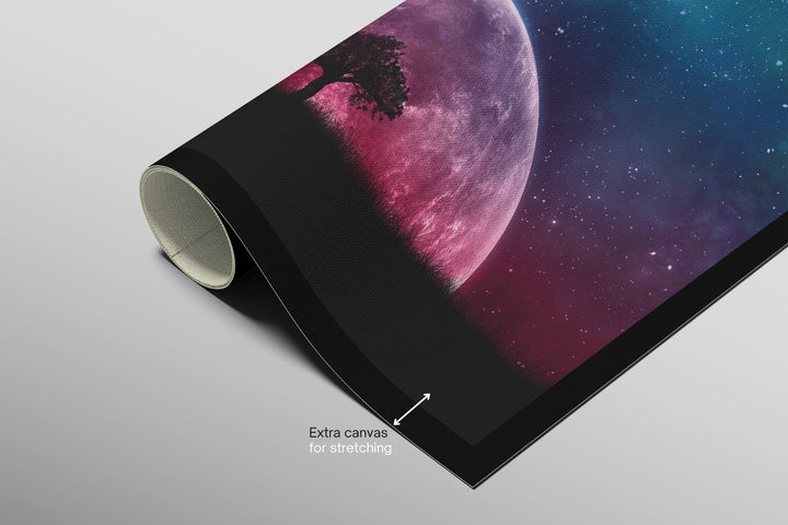 Cosmic Lunar Solitude — 3D Haptic Embossed High-Gloss Luxury Wall Art Home &amp; Garden > Decor > Artwork > Posters, Prints, &amp; Visual Artwork Insigne Art Design