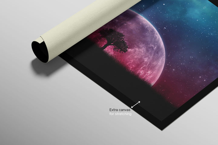 Cosmic Lunar Solitude — 3D Haptic Embossed High-Gloss Luxury Wall Art Home &amp; Garden > Decor > Artwork > Posters, Prints, &amp; Visual Artwork Insigne Art Design