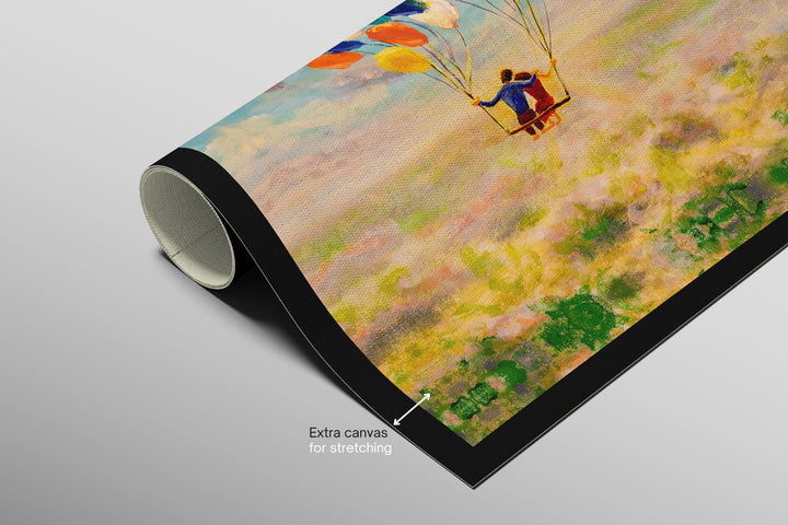 Balloon Heart Flight — 3D Haptic Embossed High-Gloss Luxury Wall Art Wall Decoration Insigne Art Design