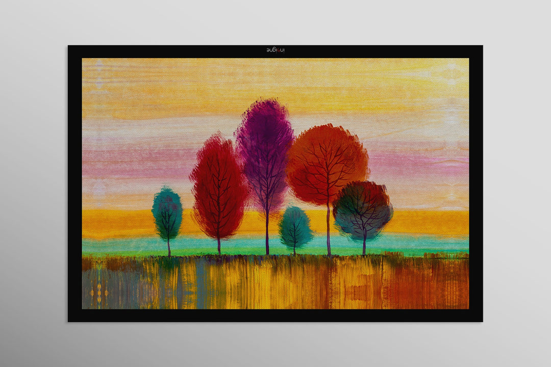 Radiant Chromatic Grove — 3D Haptic Embossed High-Gloss Luxury Wall Art Home &amp; Garden > Decor > Artwork > Posters, Prints, &amp; Visual Artwork Insigne Art Design