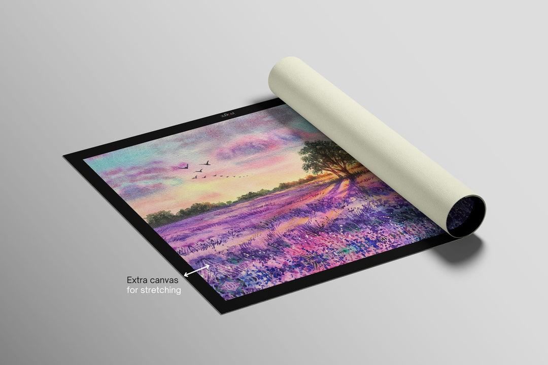 Lavender Sunset Tree — 3D Haptic Embossed High-Gloss Luxury Wall Art Home &amp; Garden > Decor > Artwork > Posters, Prints, &amp; Visual Artwork Insigne Art Design