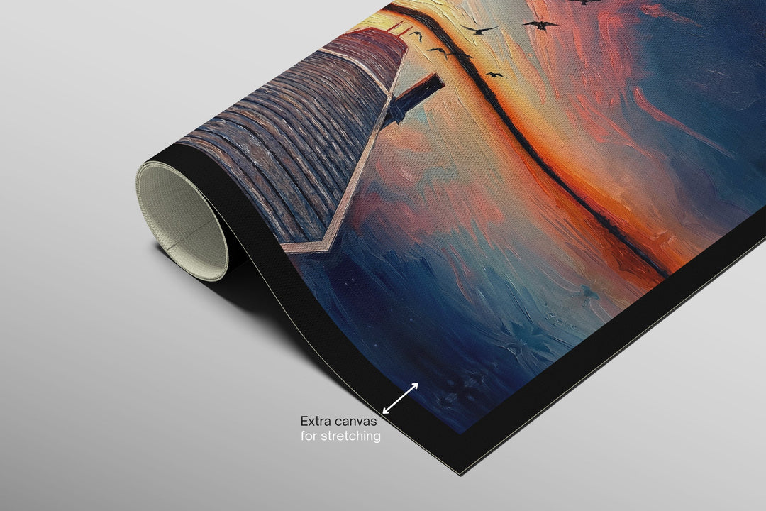 Twilight Pier Sojourn — 3D Haptic Embossed High-Gloss Luxury Wall Art Home &amp; Garden > Decor > Artwork > Posters, Prints, &amp; Visual Artwork Insigne Art Design