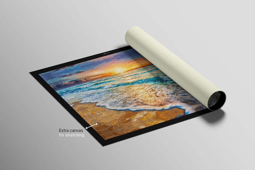 Azure Shoreline Radiance — 3D Haptic Embossed High-Gloss Luxury Wall Art Home &amp; Garden > Decor > Artwork > Posters, Prints, &amp; Visual Artwork Insigne Art Design