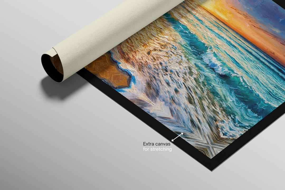 Azure Shoreline Radiance — 3D Haptic Embossed High-Gloss Luxury Wall Art Home &amp; Garden > Decor > Artwork > Posters, Prints, &amp; Visual Artwork Insigne Art Design