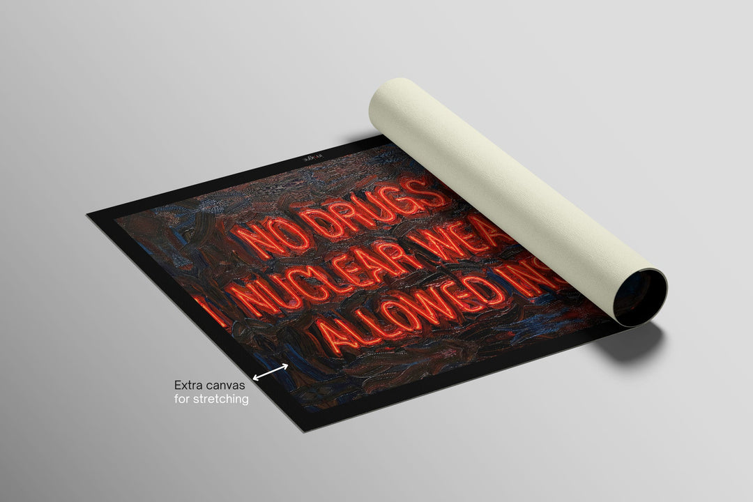Urban Mandate — An Electric Warning in 3D Impasto Home &amp; Garden > Decor > Artwork > Posters, Prints, &amp; Visual Artwork Insigne Art Design