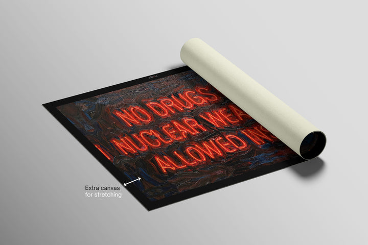 Urban Mandate — An Electric Warning in 3D Impasto Home &amp; Garden > Decor > Artwork > Posters, Prints, &amp; Visual Artwork Insigne Art Design