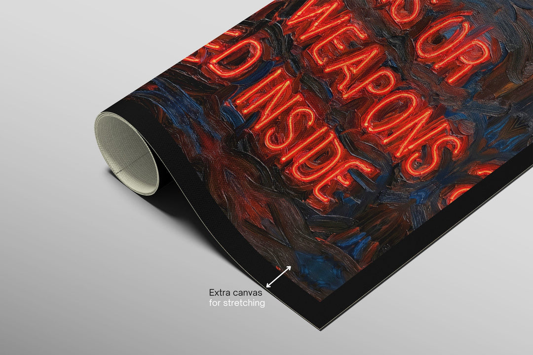 Urban Mandate — An Electric Warning in 3D Impasto Home &amp; Garden > Decor > Artwork > Posters, Prints, &amp; Visual Artwork Insigne Art Design