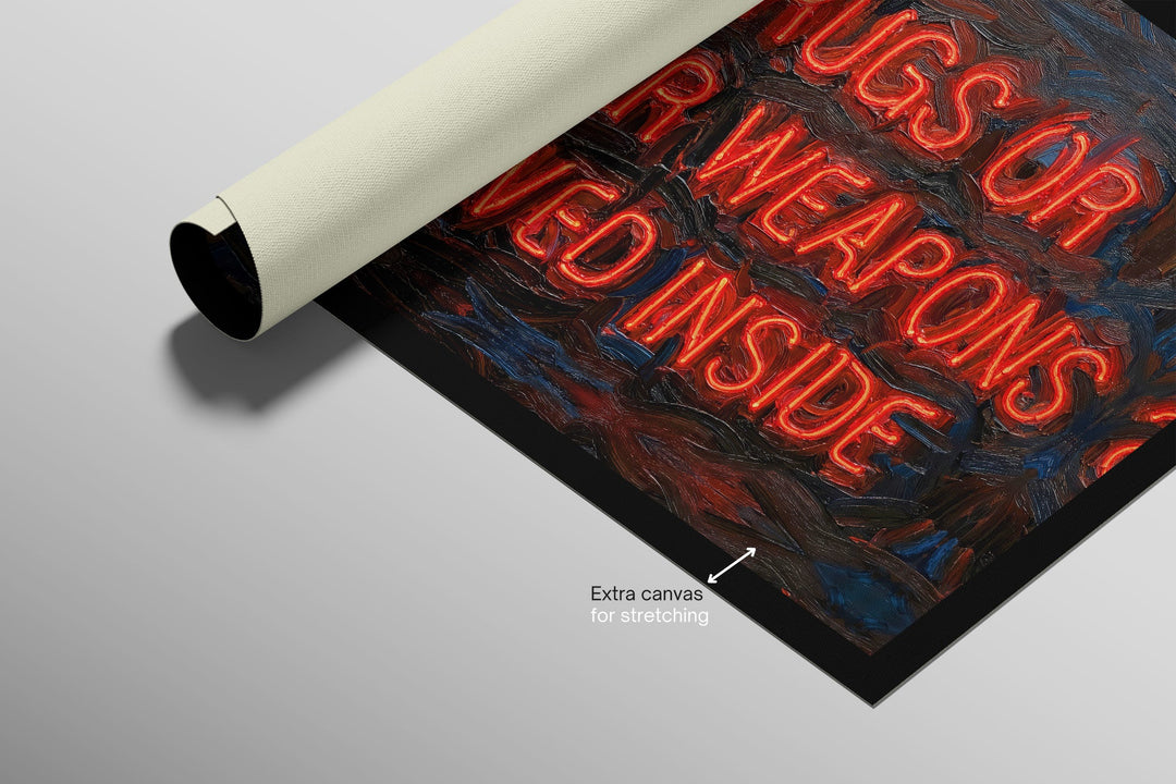 Urban Mandate — An Electric Warning in 3D Impasto Home &amp; Garden > Decor > Artwork > Posters, Prints, &amp; Visual Artwork Insigne Art Design
