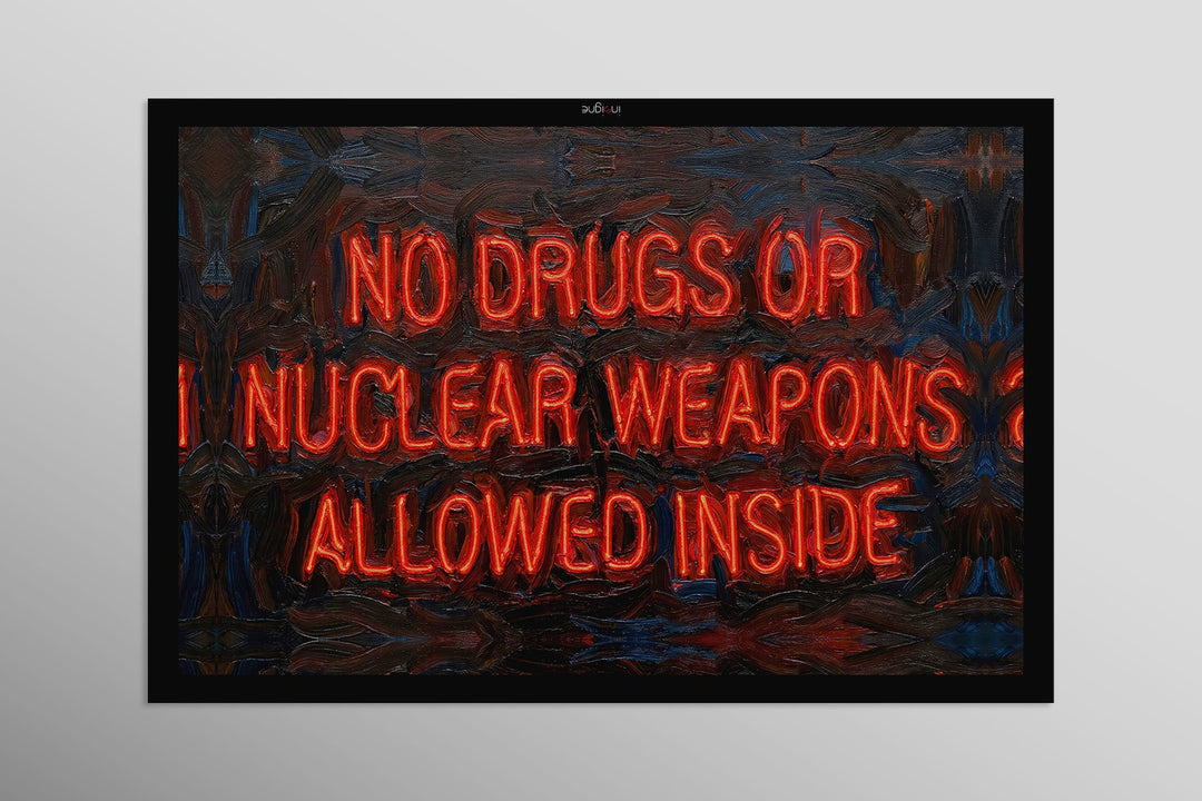 Urban Mandate — An Electric Warning in 3D Impasto Home &amp; Garden > Decor > Artwork > Posters, Prints, &amp; Visual Artwork Insigne Art Design