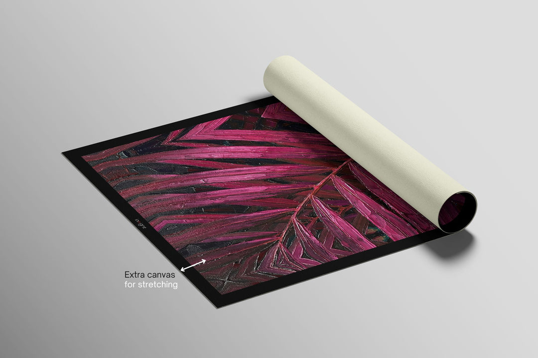 Magenta Midnight Frond — A Sculpted Pulse of Tropical Velvet Home &amp; Garden > Decor > Artwork > Posters, Prints, &amp; Visual Artwork Insigne Art Design