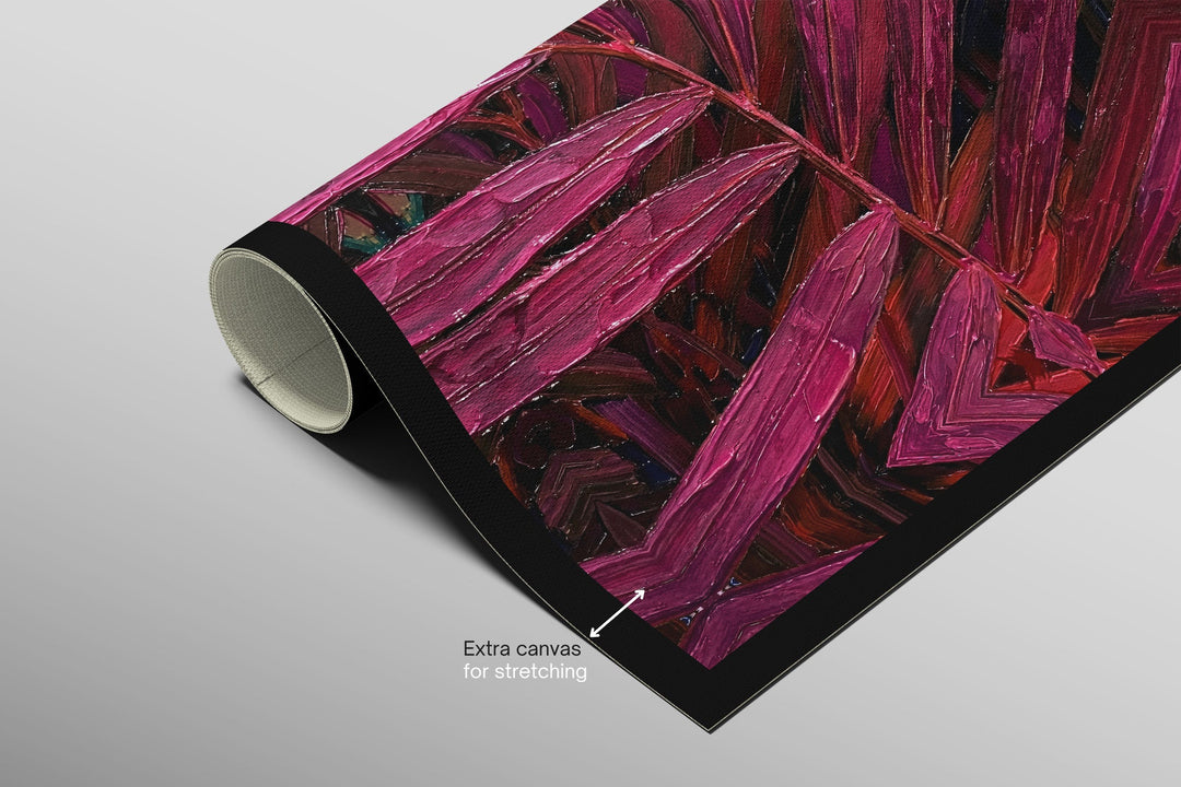 Magenta Midnight Frond — A Sculpted Pulse of Tropical Velvet Home &amp; Garden > Decor > Artwork > Posters, Prints, &amp; Visual Artwork Insigne Art Design