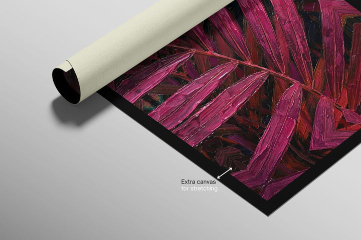 Magenta Midnight Frond — A Sculpted Pulse of Tropical Velvet Home &amp; Garden > Decor > Artwork > Posters, Prints, &amp; Visual Artwork Insigne Art Design