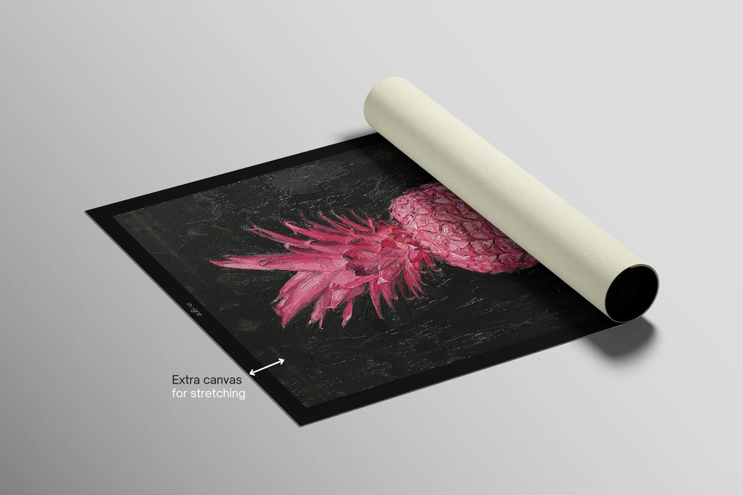 Eclectic Pineapple Pulse — A Textured Pop in Pink &amp; Noir Home &amp; Garden > Decor > Artwork > Posters, Prints, &amp; Visual Artwork Insigne Art Design
