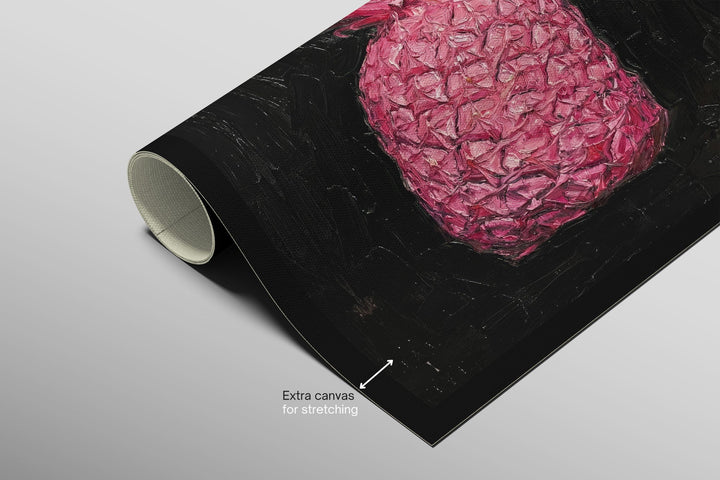 Eclectic Pineapple Pulse — A Textured Pop in Pink &amp; Noir Home &amp; Garden > Decor > Artwork > Posters, Prints, &amp; Visual Artwork Insigne Art Design