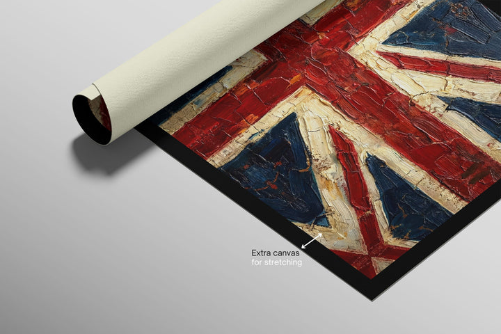Imperial Heritage: Sculpted Union Jack — 3D Haptic Embossed High-Gloss Luxury Wall Art Home &amp; Garden > Decor > Artwork > Posters, Prints, &amp; Visual Artwork Insigne Art Design