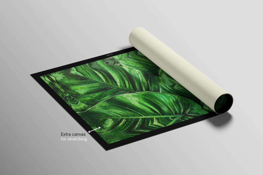 Verdant Tropics Infusion — 3D Haptic Embossed High-Gloss Luxury Wall Art Home &amp; Garden > Decor > Artwork > Posters, Prints, &amp; Visual Artwork Insigne Art Design