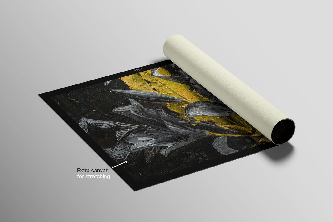 Noir Lilies &amp; Gilded Shadows — 3D Haptic Embossed High-Gloss Luxury Wall Art Home &amp; Garden > Decor > Artwork > Posters, Prints, &amp; Visual Artwork Insigne Art Design