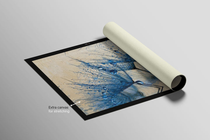 Sapphire Dew Dandelion — 3D Haptic Embossed High-Gloss Luxury Wall Art Home &amp; Garden > Decor > Artwork > Posters, Prints, &amp; Visual Artwork Insigne Art Design