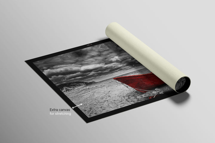 Crimson Sentinel of the Noir Coast — 3D Haptic Embossed High-Gloss Luxury Wall Art Home &amp; Garden > Decor > Artwork > Posters, Prints, &amp; Visual Artwork Insigne Art Design