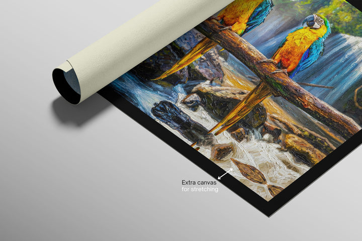 Tropical Trio Haven — 3D Haptic Embossed High-Gloss Luxury Wall Art Home &amp; Garden > Decor > Artwork > Posters, Prints, &amp; Visual Artwork Insigne Art Design