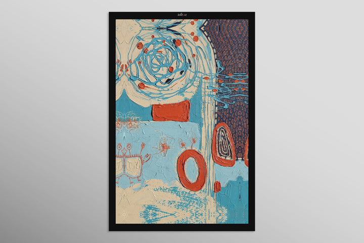 Cosmic Tide Doodles — 3D Haptic Embossed High-Gloss Luxury Wall Art Wall Decoration Insigne Art Design