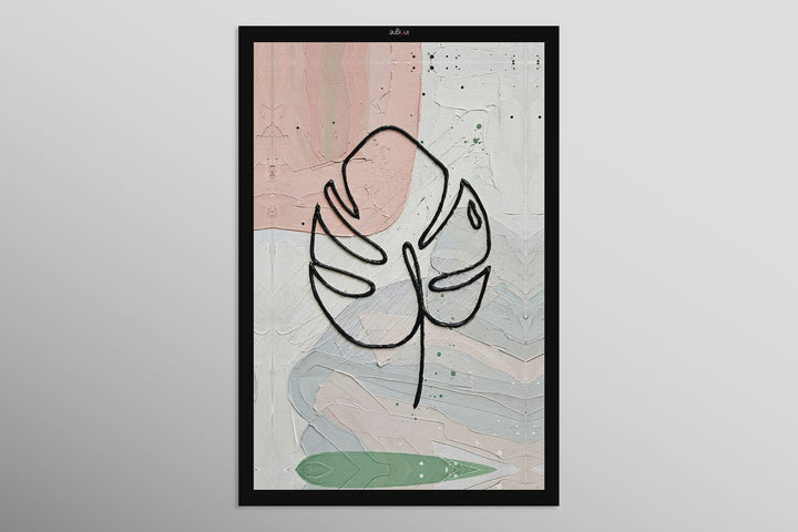 Pastel Tropic Silhouette — 3D Haptic Embossed High-Gloss Luxury Wall Art Home &amp; Garden > Decor > Artwork > Posters, Prints, &amp; Visual Artwork Insigne Art Design