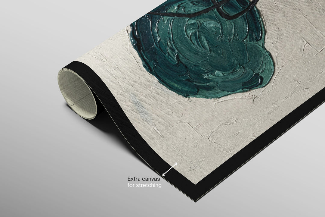Teal &amp; Ochre Abstract Loop — 3D Haptic Embossed High-Gloss Luxury Wall Art Home &amp; Garden > Decor > Artwork > Posters, Prints, &amp; Visual Artwork Insigne Art Design
