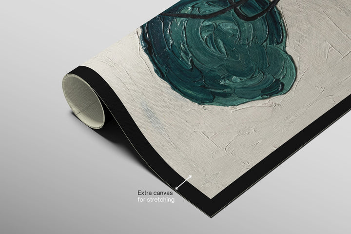 Teal &amp; Ochre Abstract Loop — 3D Haptic Embossed High-Gloss Luxury Wall Art Home &amp; Garden > Decor > Artwork > Posters, Prints, &amp; Visual Artwork Insigne Art Design