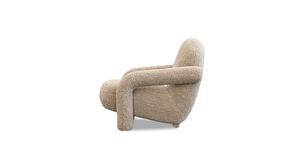 Mobital Blume lounge chair in fawn alternate view
