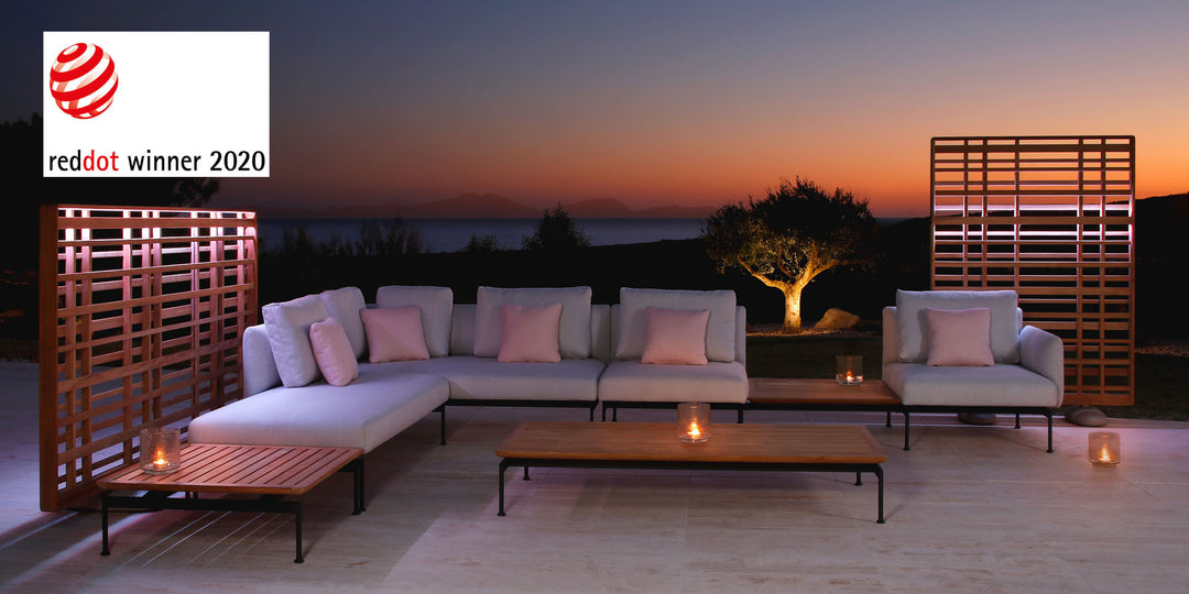 Layout Double Ottoman by Barlow Tyrie – Layout collection lifestyle