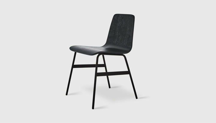 Lecture Dining Chair by Gus Modern finish and detail view