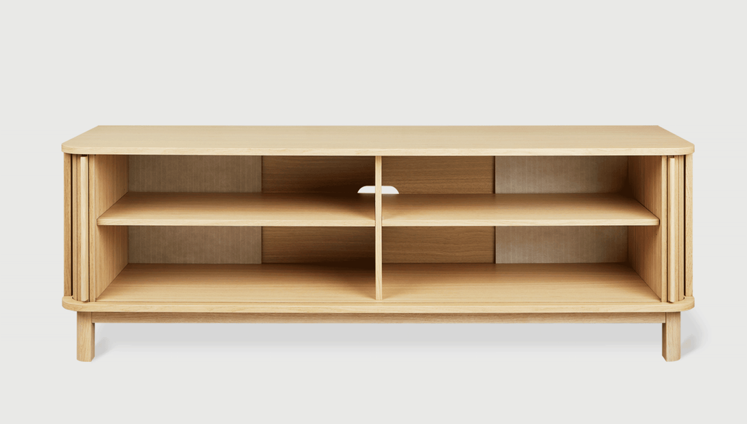 Ledger Credenza by Gus Modern finish and detail view