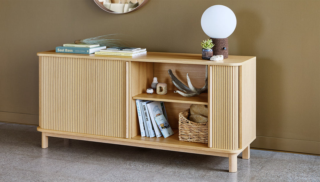 Monocle Table Lamp by Gus Modern finish and detail view