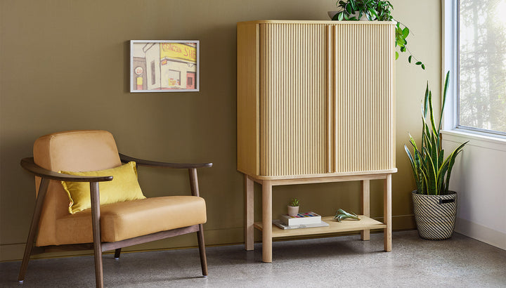 Ledger Tall Cabinet by Gus Modern lifestyle view