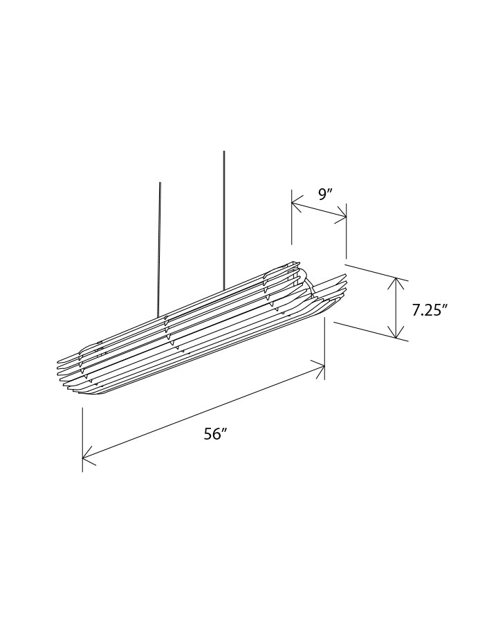 Lex LED Linear Pendant Linear Pendants Cerno
