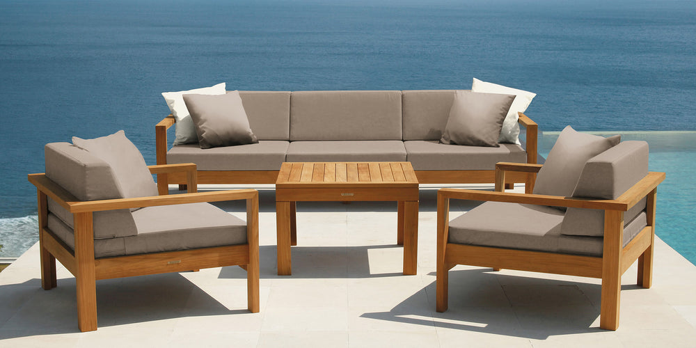 Linear Side Table 76 by Barlow Tyrie – Linear collection lifestyle