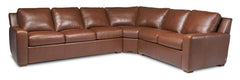 Lisben Sectional by American Leather — right-return two-piece corner layout; LIS-SQS-LA + LIS-SO3-RA