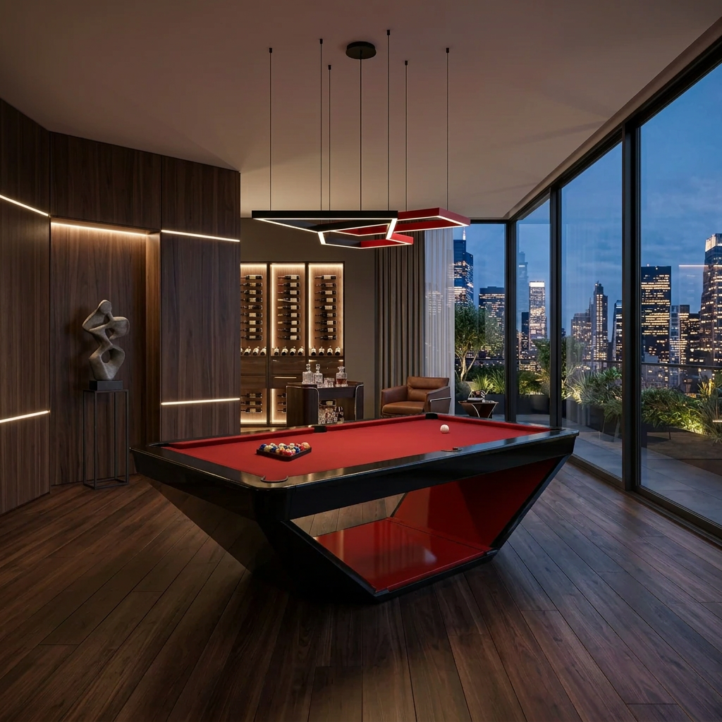 Caesar Modern Slate Pool Table