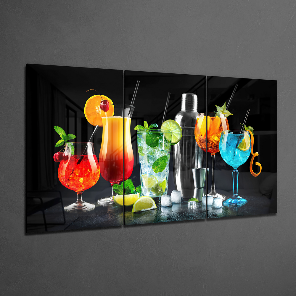 Cocktails Mega Glass Wall Art Wall Decoration Insigne