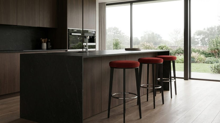 Cus Round Stool Bar Stools Elite Modern