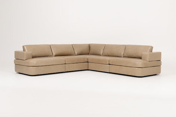 Matteo Sofa by American Leather — family sectional styling; configuration and additional pieces shown are not included