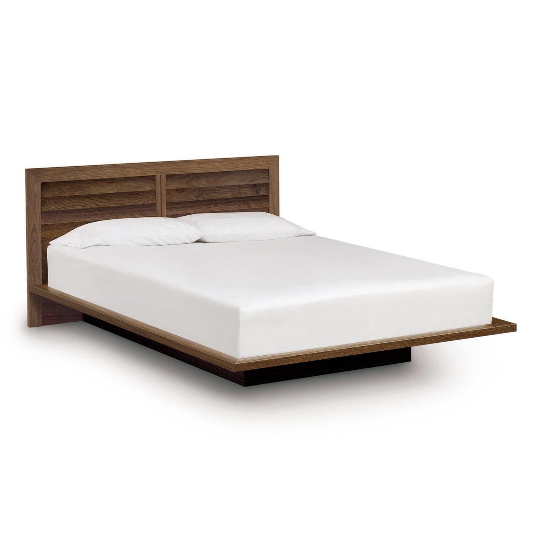 Moduluxe Platform Bed with Clapboard Headboard - 35" Series by Copeland Furniture