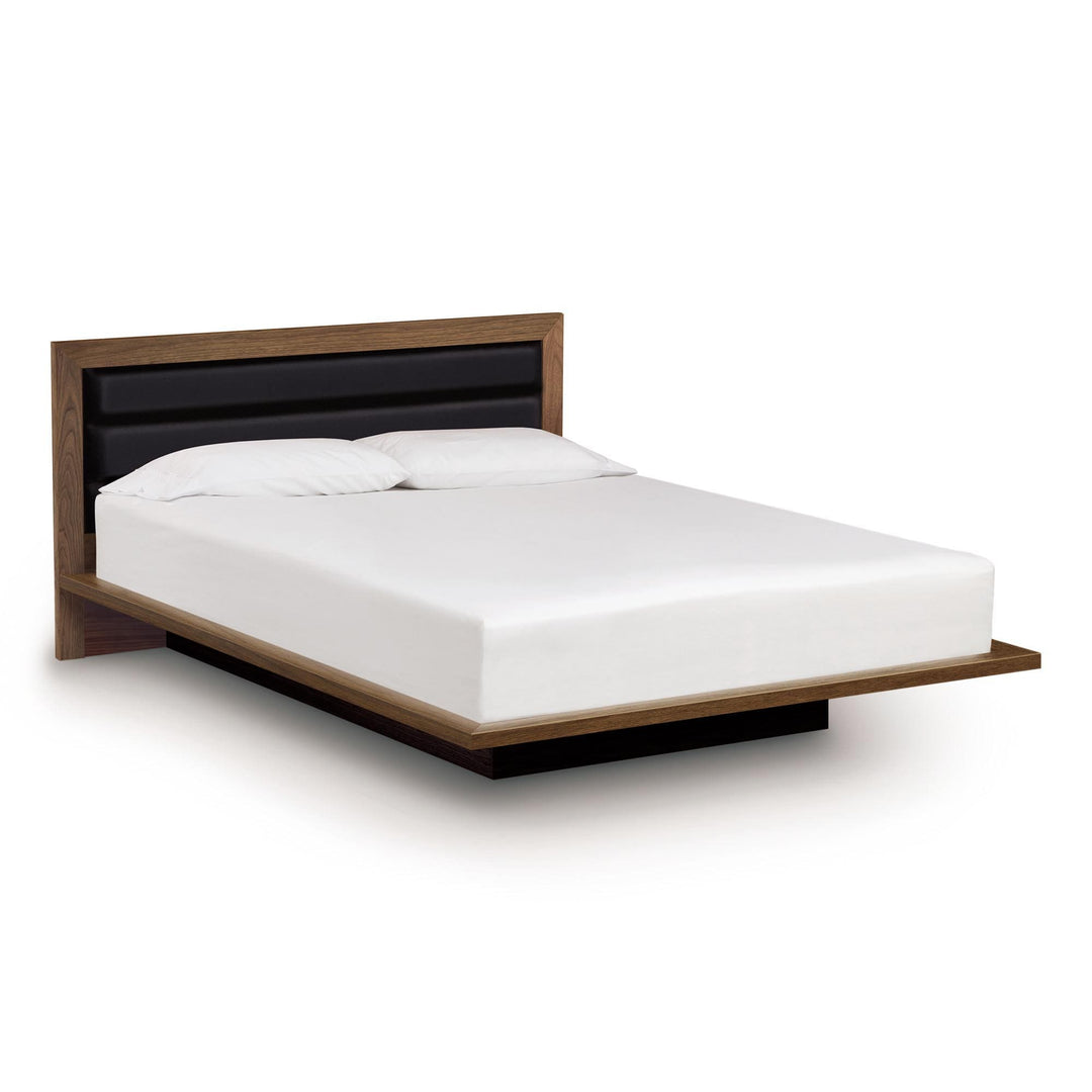 Moduluxe Platform Bed with Upholstered Headboard - 35" Series by Copeland Furniture