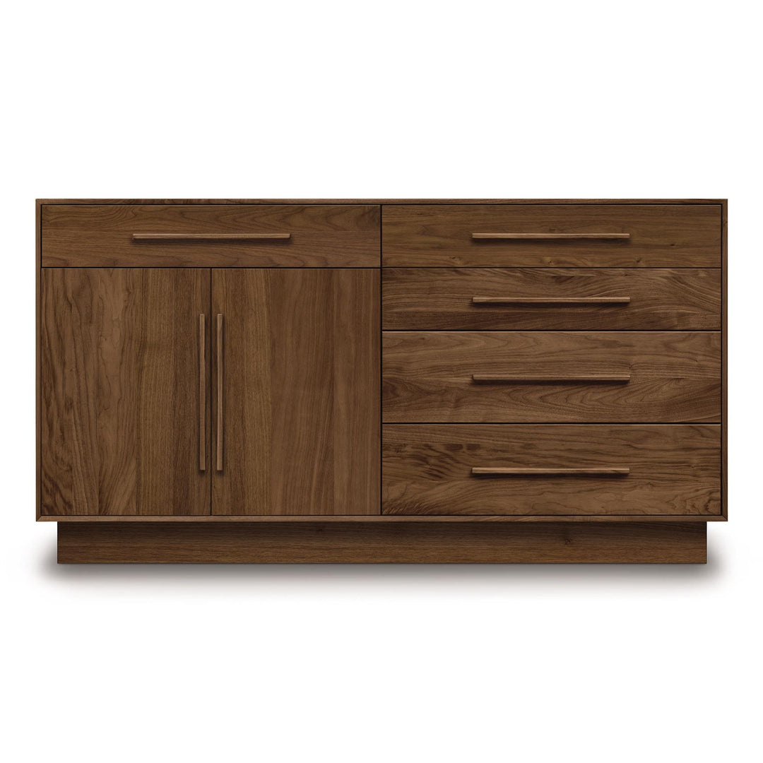 Moduluxe 4 Drawers on right, 1 Drawer over 2 Doors on left Dresser configuration