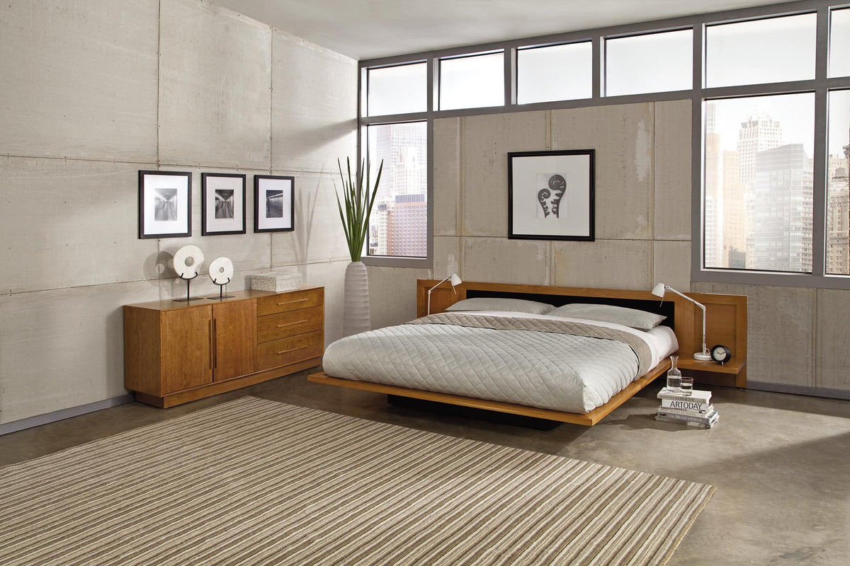 Moduluxe bedroom storage by Copeland Furniture in cherry