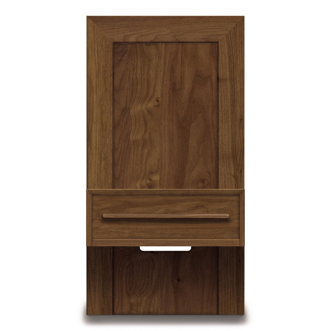 Moduluxe 18.5″W Box Nightstand to match 35″H Plinth base Bed configuration