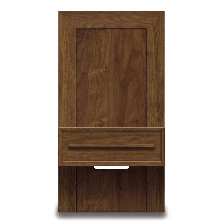 Moduluxe 18.5″W Box Nightstand to match 35″H Plinth base Bed configuration